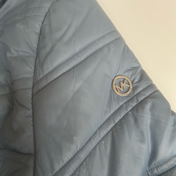 Michael Kors Kids Light Blue Puffer Jacket - Picture 5 of 6